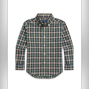 Toddler Boys Ralph Lauren Plaid Poplin Shirt